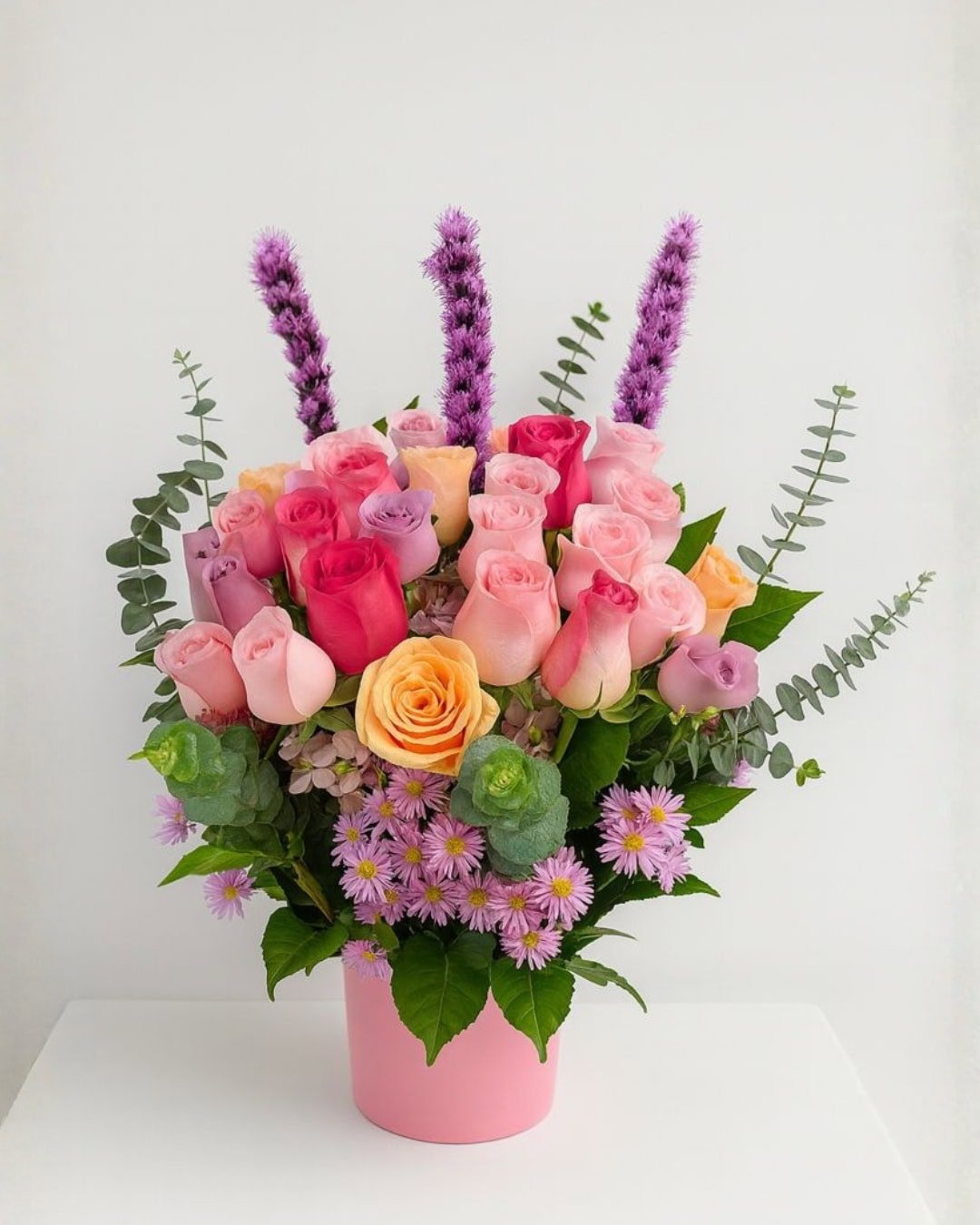 BCE-173_1 LAVANDA – ROSAS PASTEL EN CERÁMICA, DISEÑO PREMIUM