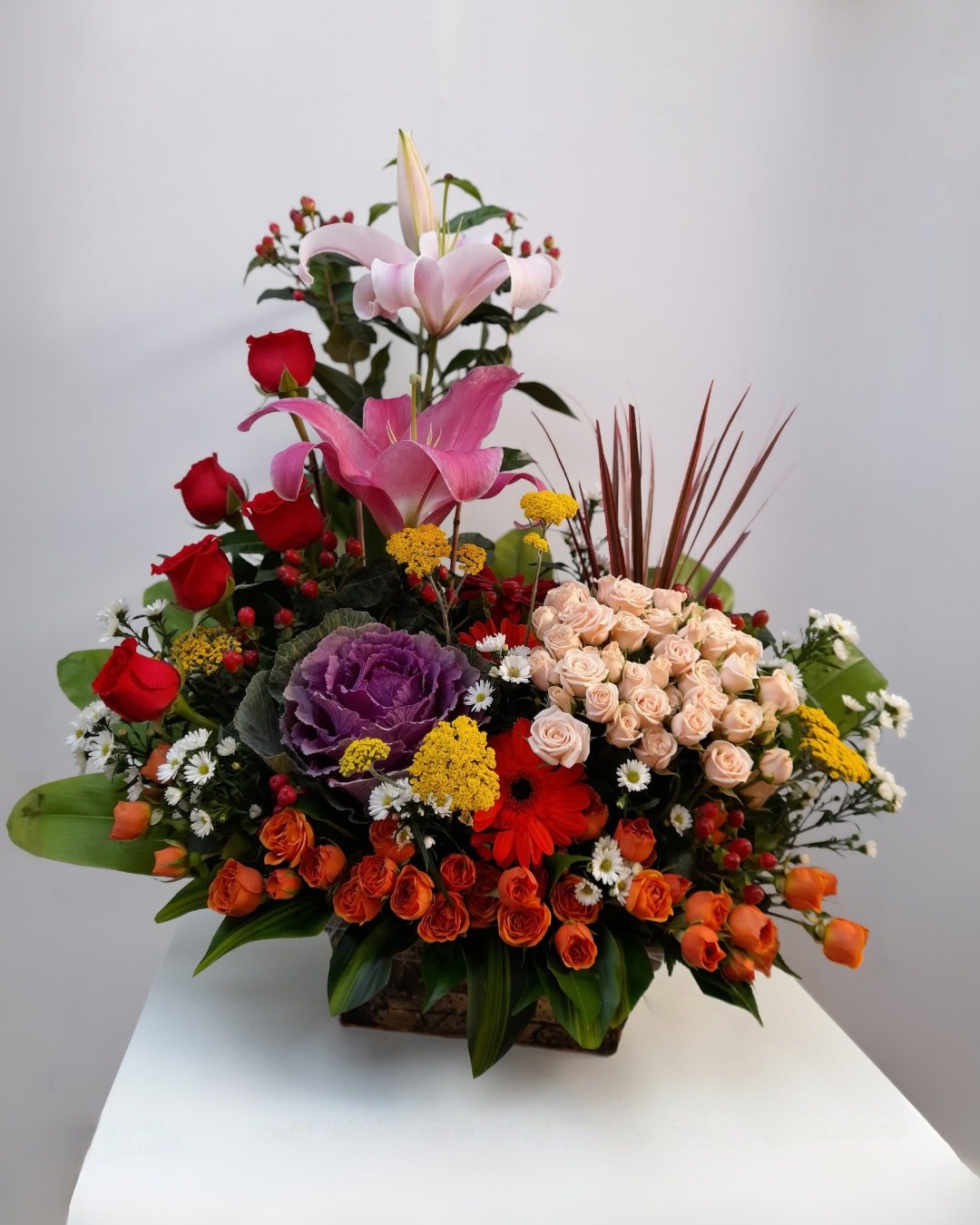 BCG-016 FIESTA CERÁMICA ROSAS LIRIOS MULTICOLOR