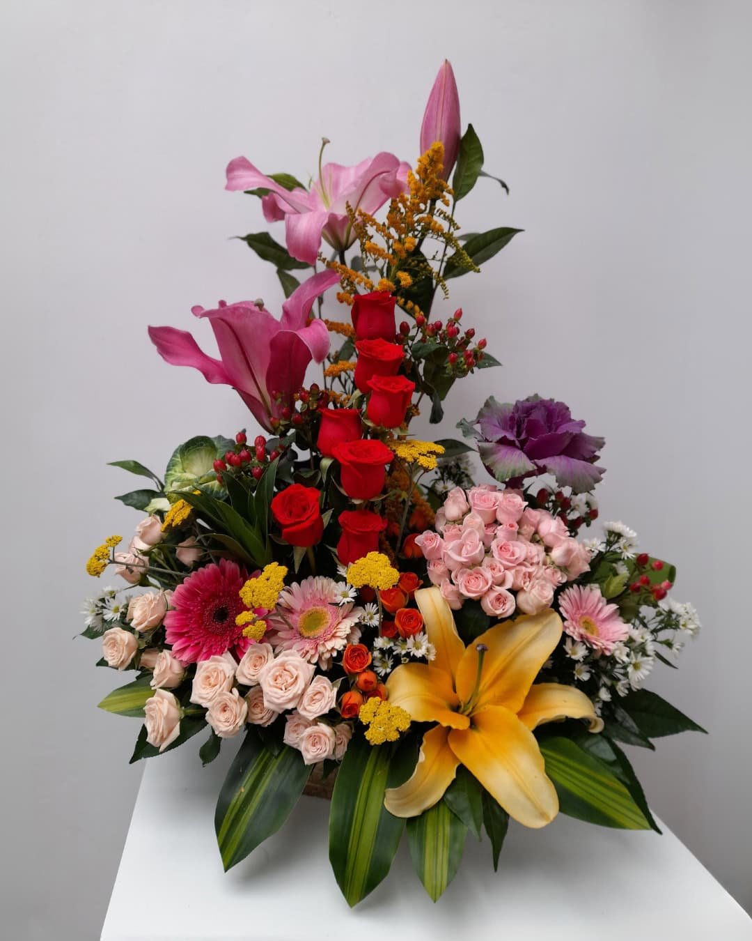 BCG-033 FIESTA CERÁMICA ROSAS LIRIOS MULTICOLOR