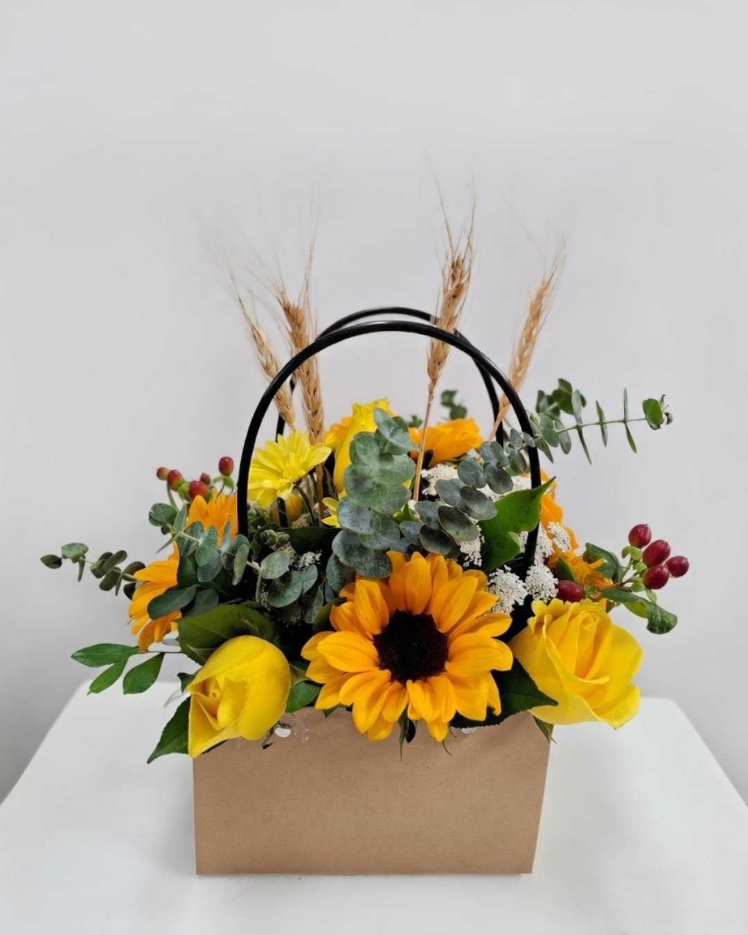 AUREO CARTERA GIRASOL AMARILLO CAMPO