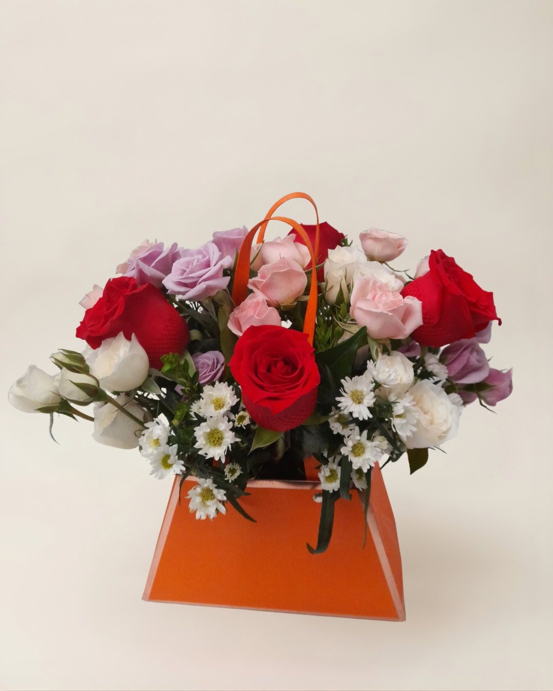 CARMESÍ CARTERA ROSAS ROJAS SILVESTRE