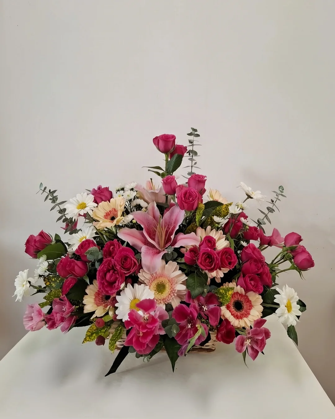 AURORA CANASTA LIRIO ROSADO ABUNDANTE | PRS-770